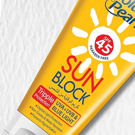 Golden Pearl Sun Block Cream SPF45, 60ml