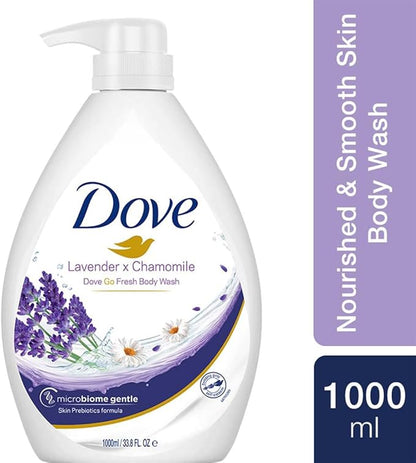 Dove Go Fresh Lavender & Chamomile Body Wash, 1000ml