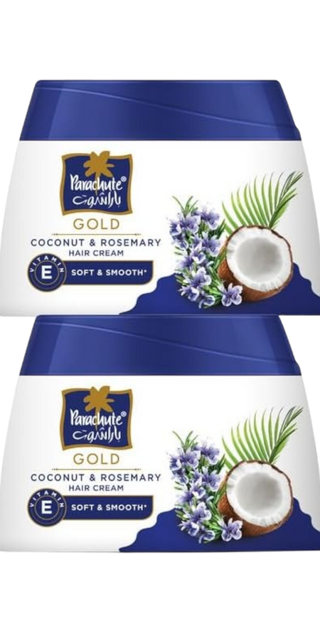 Parachute Gold Coconut & Rosemary Hair Cream, 2x140ml