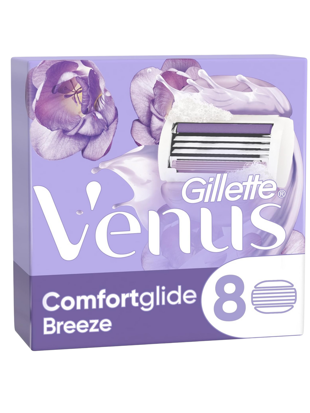 Gillette Venus 3 Blade Razor with 2 Replacement Blades for Women, 1 Pack