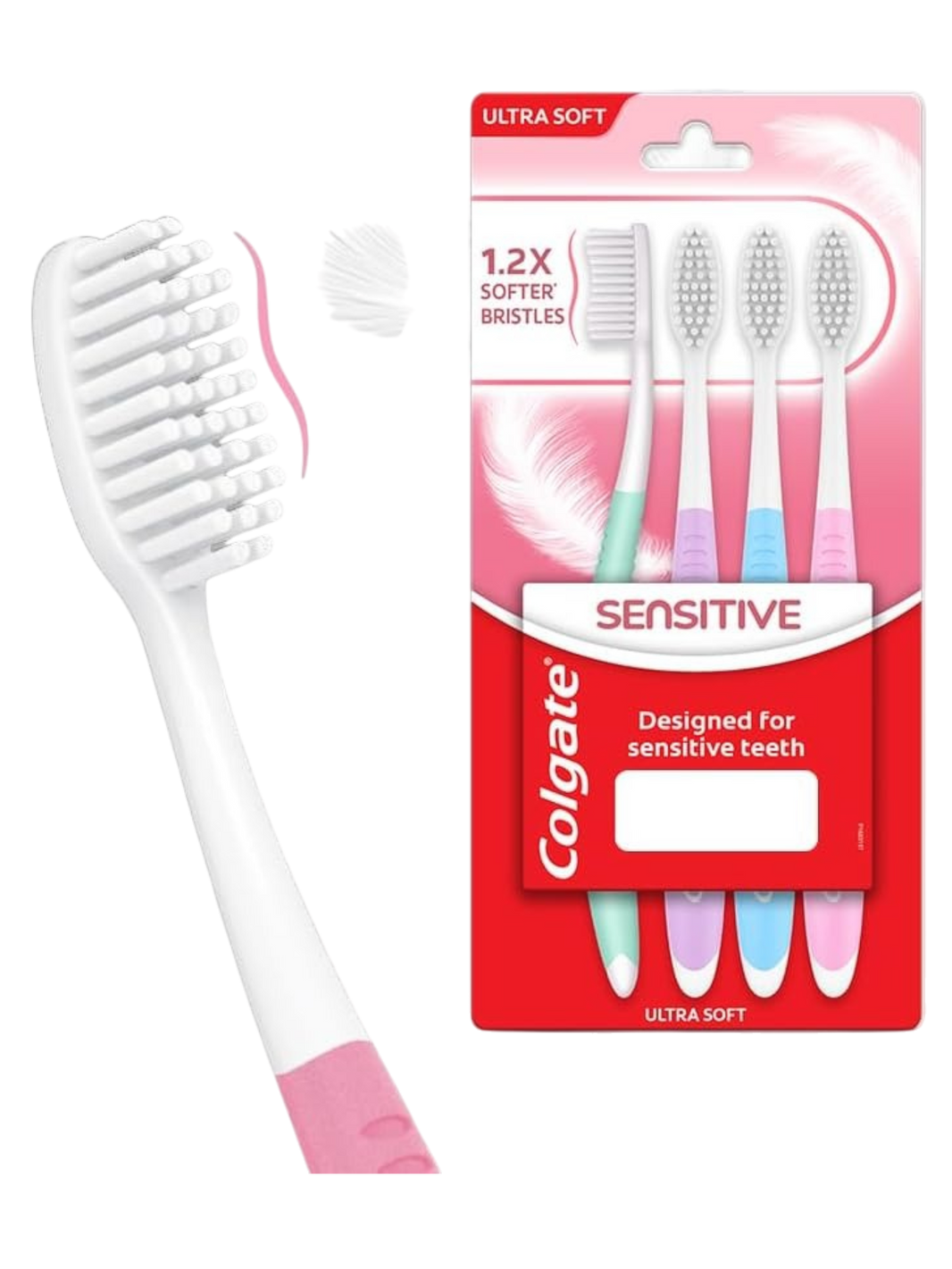 Colgate Gentle Sensitive Toothbrush, 4 Pieces