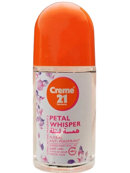 Creme 21 Petal Whisper Deodorant Roll On, 50ml