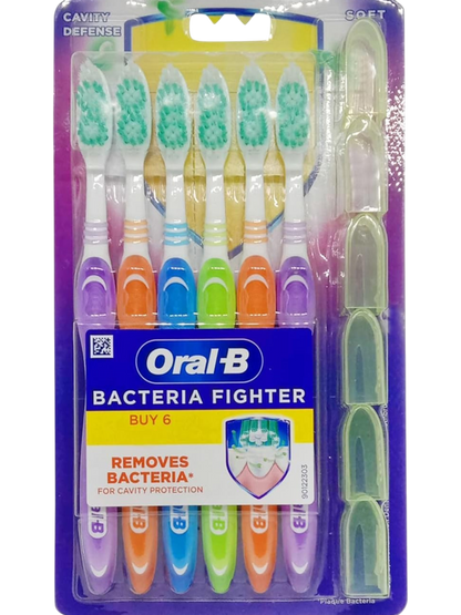 Oral-B Cavity Defense Toothbrush, 6 Pieces