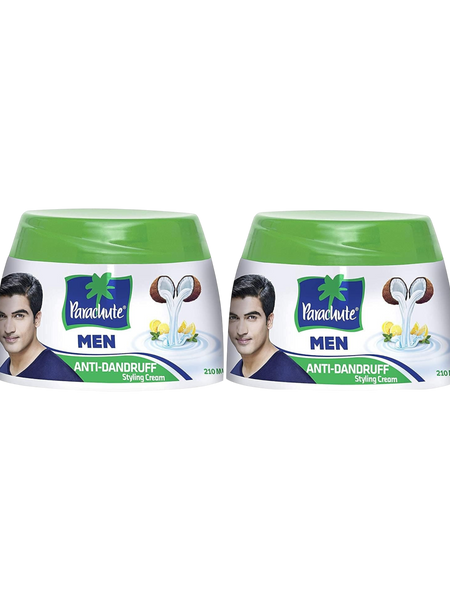 Parachute Advanced Men Anti-Dandruff Hair Cream, 2x140ml