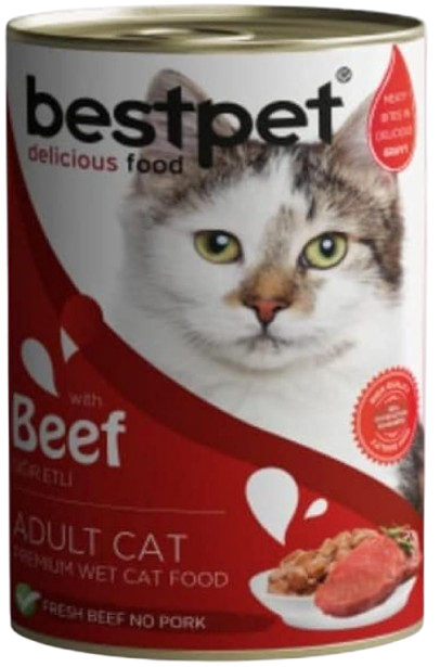 Bestpet Beef Adult Cat Wet Food 400G