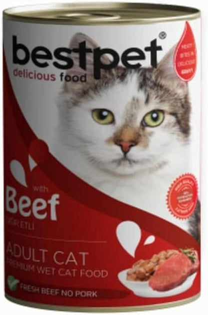 Bestpet Beef Adult Cat Wet Food 400G