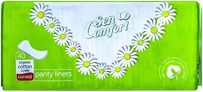 Sen Comfort Organ Cotton Cover Curved Panty Liners