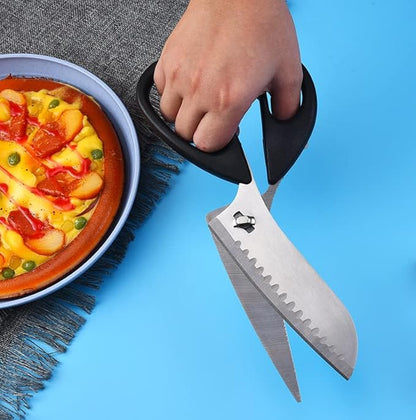 Vegetable Cutting Kitchen Scissor || Stainless Steel Detachable Multipurpose Kitchen Scissors || Scissors For Cutting Chicken, Poultry, Game, Bone, Meat (Multicolour) (Pack Of 1)