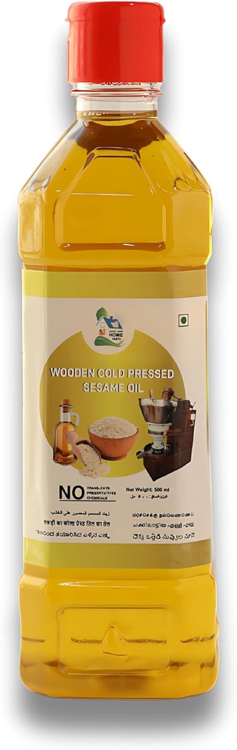Home Taste Wooden Cold Pressed Sesame Oil, 500ml