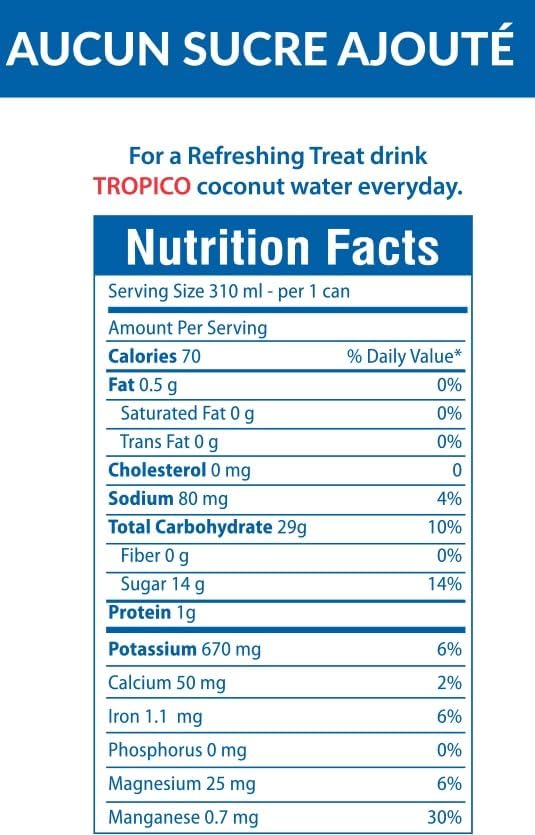 100% Pure Thai Coconut Water 310ml No Sugar Added