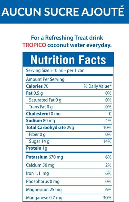 100% Pure Thai Coconut Water 310ml No Sugar Added