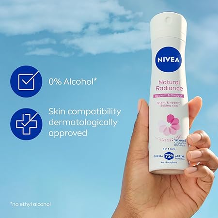 Nivea Natural Radiance Deodorant Women, 150ml