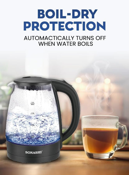Sonashi Glass Kettle, 1.8L