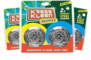 Kress Kleen Stainless Steel Scourers, 3pieces