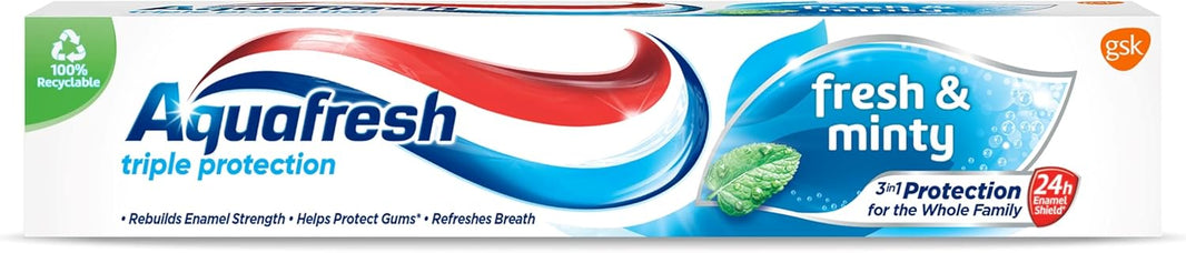 Aquafresh Menta Suave Toothpaste, 75ml