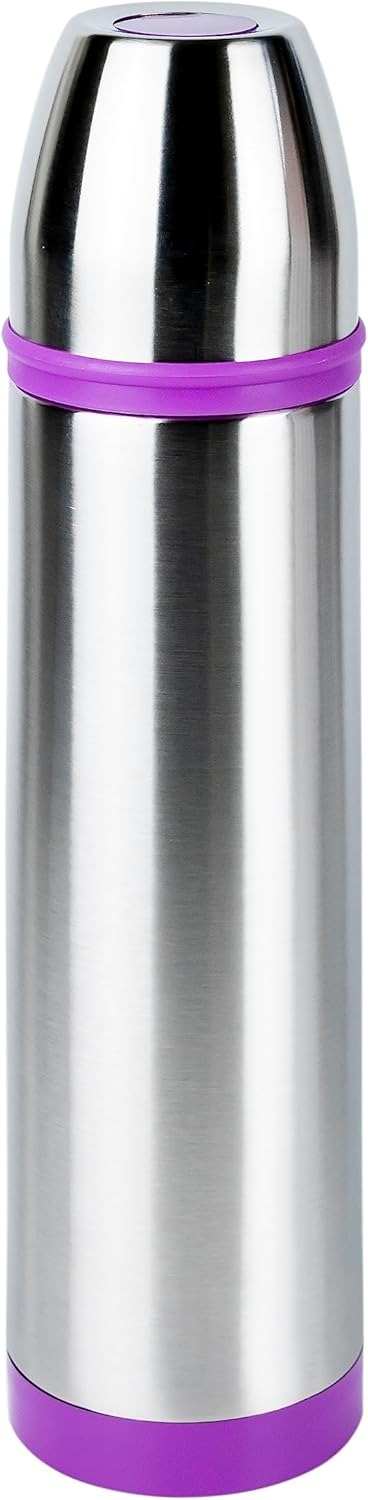 Nessan Purple & Silver 500ml Vacuum Flask, 1 Pieces