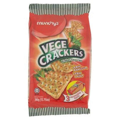 Munchys Vegetable Crackers, 390g