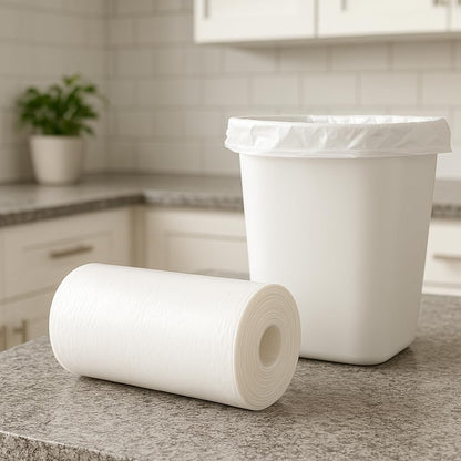 Fijipack Oxo-Biodegradable XL White 63 Gallon Heavy Duty Garbage Rolls (95x115cm), 2x10 Pieces