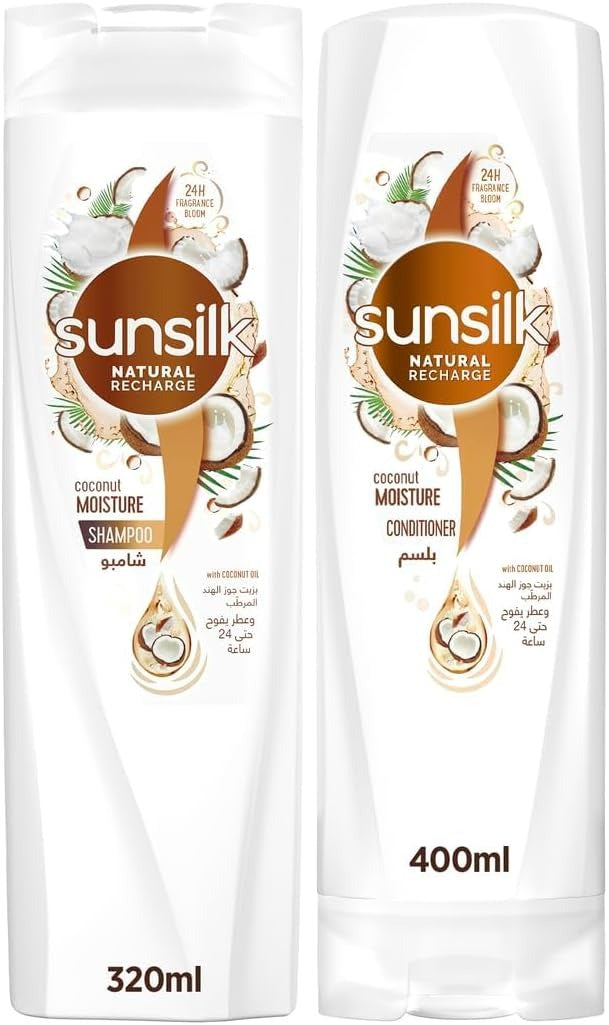 Sunsilk Coconut Shampoo 400 ml + Conditioner 320 ml Free