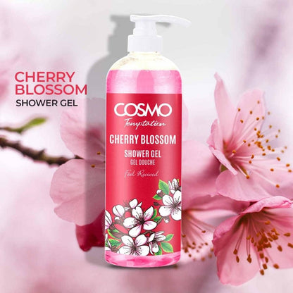 Cosmo Temptation Cherry Blossom Shower Gel, 1000ml