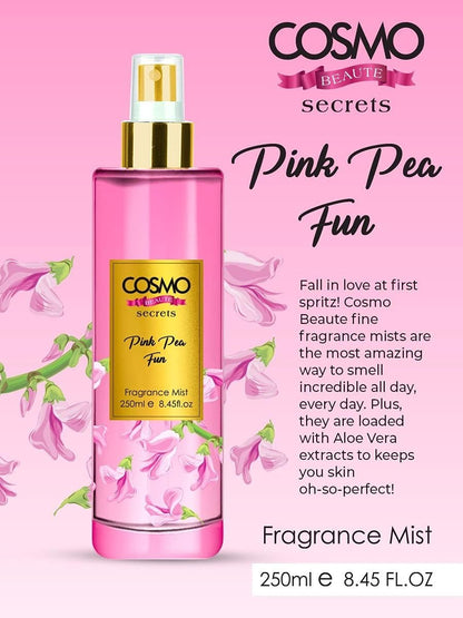 Cosmo Body Mist Pink Pea Fun, 250ml