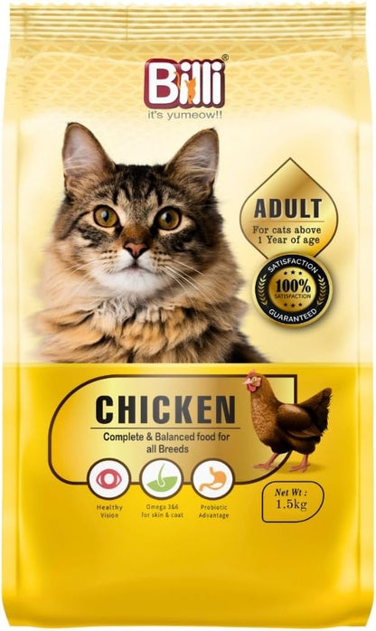 Billi Adult Chicken Cat Food, 1.5kg