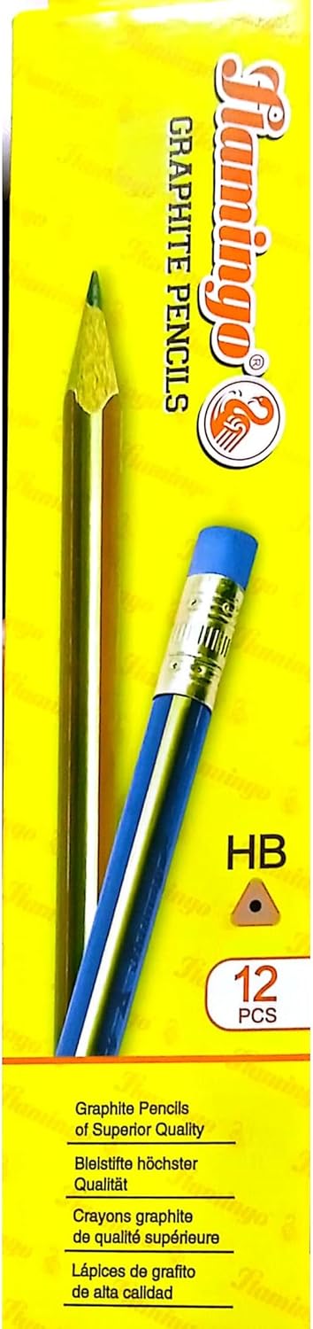 Flamingo Hb Graphite Pencils 12 pcs