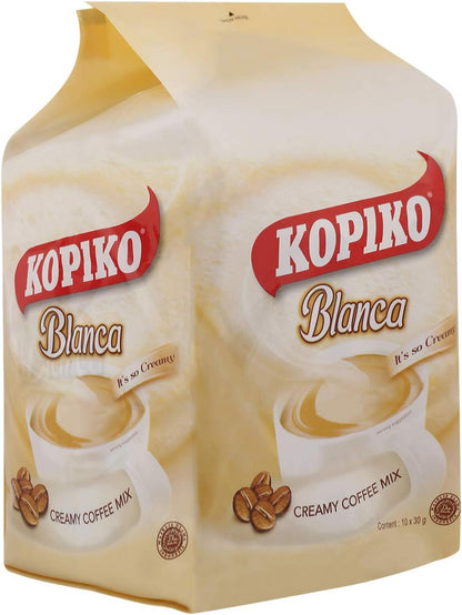 Kopiko Blanca Instant Coffee Sachets, 10x30g