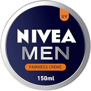 Nivea Men Fairness Creme for Face, Body & Hands, Fair & Even Skin Tone Tin, 150ml