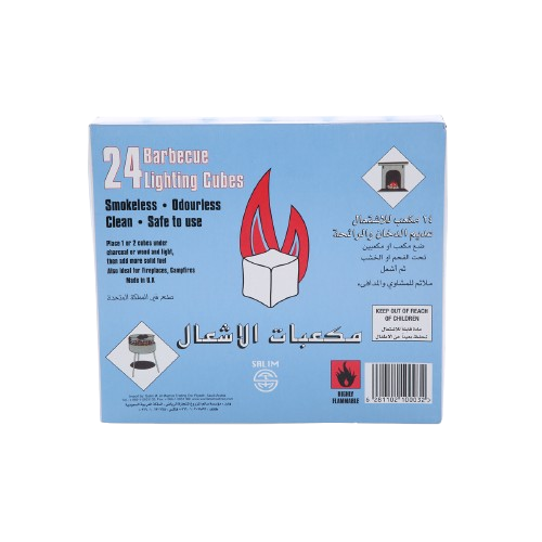 Pmt Barbeque Lighting Cubes, 24 Pieces