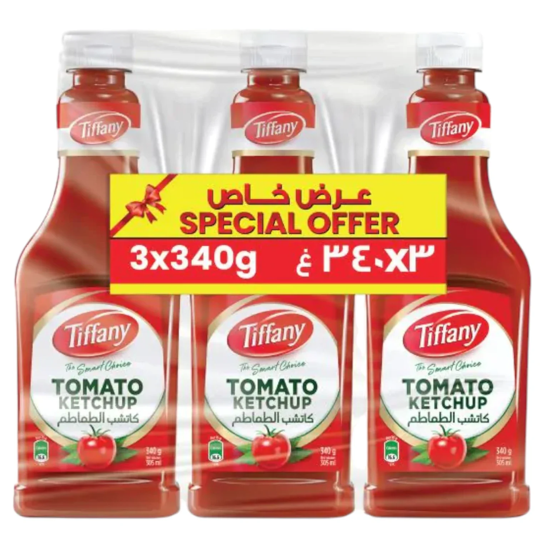 TIFFANY TOMATO KETCHUP 3x340gm