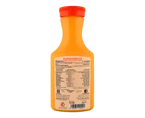 Al Rawabi No Added Sugar Orange Juice, 1.5L