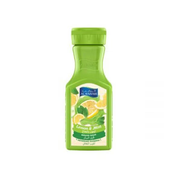 Al Rawabi Lemon & Mint Reduced Sugar Juice, 1.5L