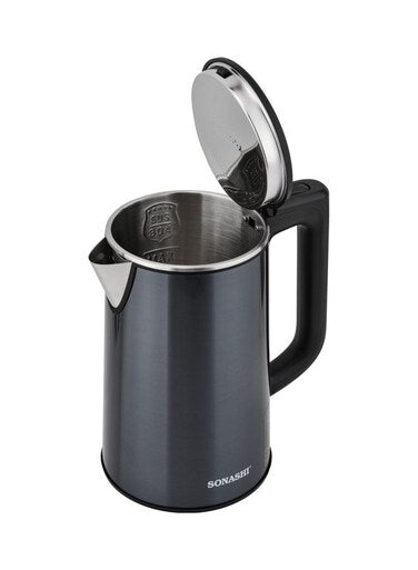 Sonashi Stainless Steel Cordless Kettle SKT-1810, 1.8L