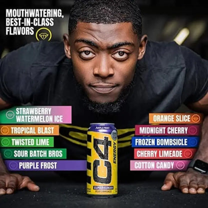C4 Original Carbonated Drink Dietary Supplement Frozen Bombsicle Flavor, 473ml