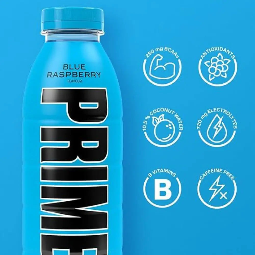 Prime Blue Raspberry Hydration Drink, 500ml