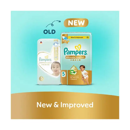 Pampers Ultimate Comfort Taped Baby Diapers, Size 5, 11-16kg, 46 Pieces