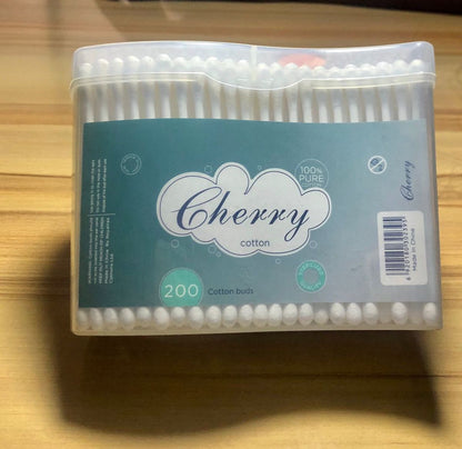 Cherry Cotton Buds, 200 Pieces