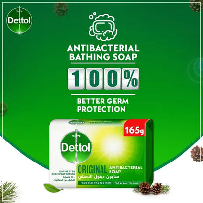 Dettol Antibacterial Original Soap Bar, 4x165g