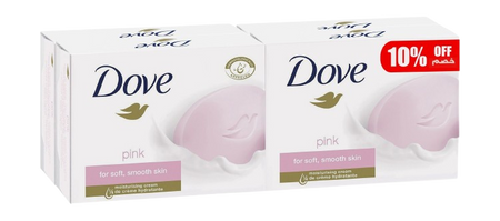 Dove Pink Moisturizing Beauty Soap Bars (10% Off), 4x125g