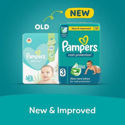Pampers Care Value Pack Baby Diapers, Size 3, 46 Pieces