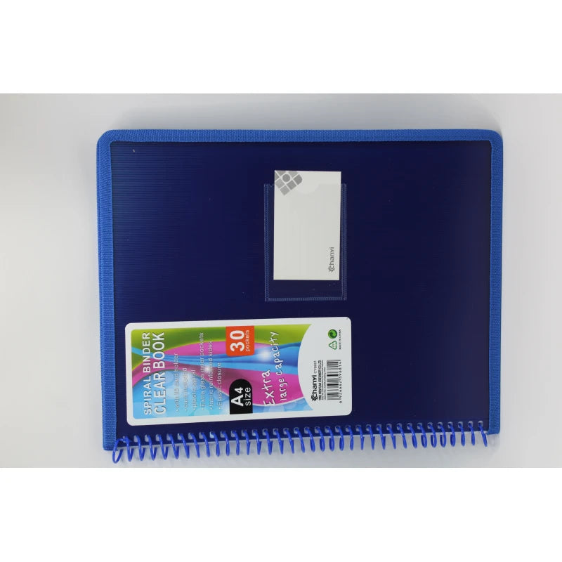 Chanyi Spiral Binder Clear A4 Book, 30 Binds