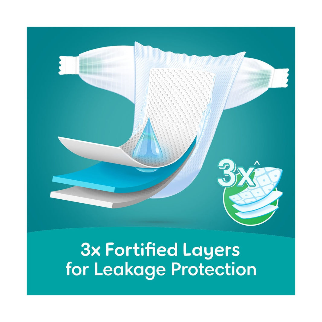 Pampers Rash Protection Taped Diapers, Size 4, 9-14kg, 44 Diapers