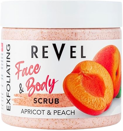 Revel Apricot & Peach Face & Body Scrub, 475ml