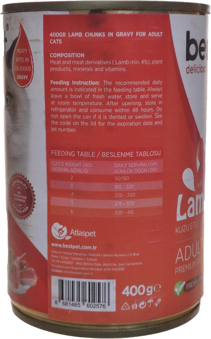 Bestpet Lamb Adult Cat Wet Food 400G