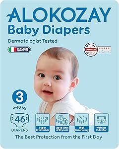 Alokozay Baby Diapers, 5-10kg