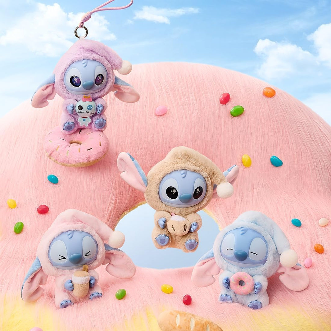 Miniso Disney Stitch Eat Something Before Sleep Collection Vinyl Plush Toy Surprise Box