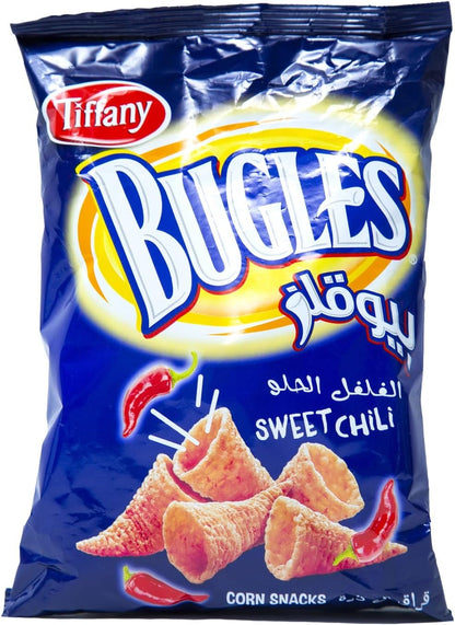 Tiffany Bugles Chili Corn Snacks, 75g