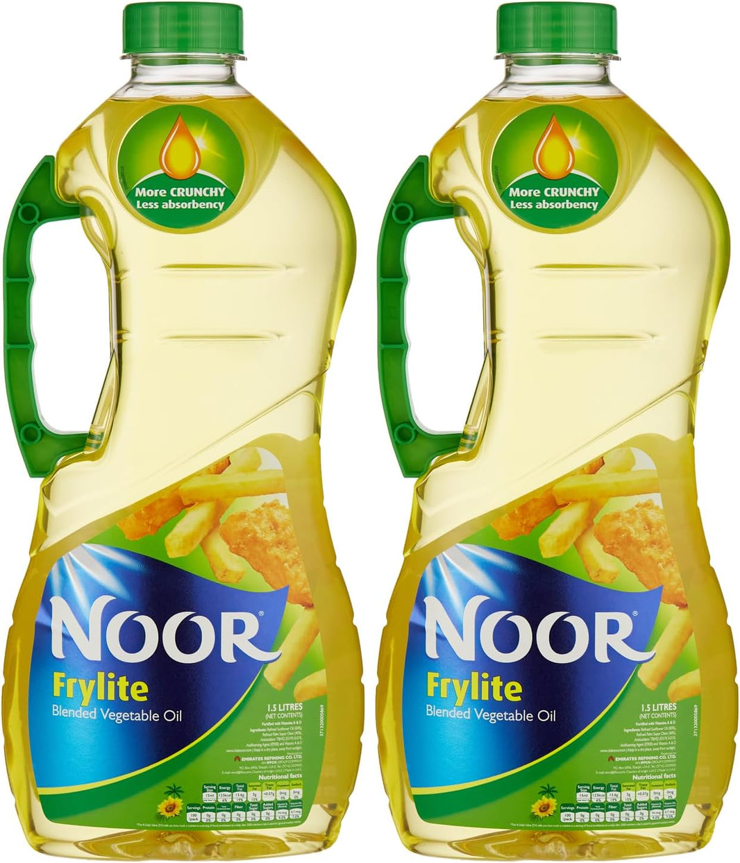 Noor Frylite Oil, 1.5 Ltr x 2