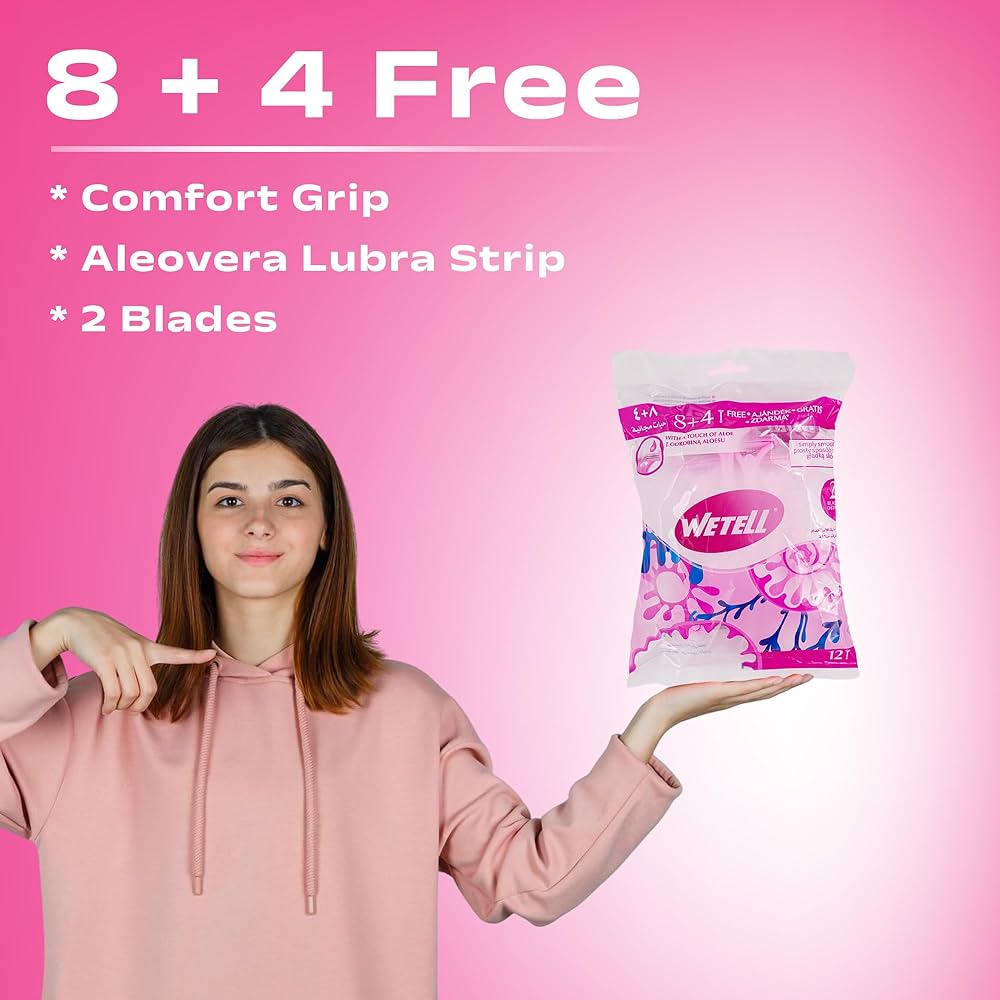 WETELL 2 BLADE RAZOR WITH 12 BLADES